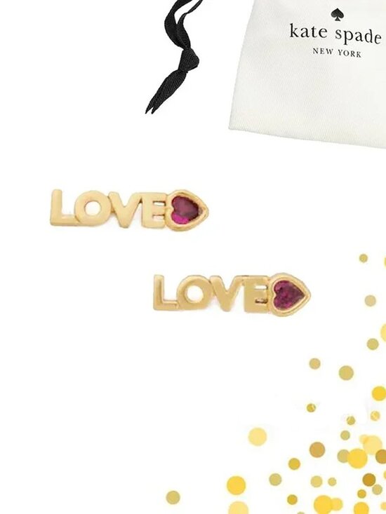 kate spade Jewelry - kate spade Love You, Mom Love Mini Studs Earrings